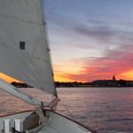 Annapolis City Skyline from Schooner Woodwind