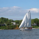 Schooner Sailing up the Severn River