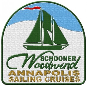 Schooner Woodwind Participation Patch for Annapolis Sailing Cruises