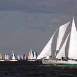 Schooner Woodwind racing on Wednesday Nights in Annapolis