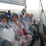 Having fun on schooner Woodwind rain or shine