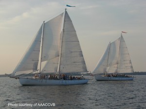 Schooner Woodwind and Woodwind II racing in the Wednesday Night Races Schooner Woodwind and Woodwind II racing in the Wednesday Night Races