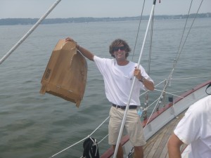 Cleaning up the Chesapeake Bay aboard Woodwind Cleaning up the Chesapeake Bay aboard Woodwind