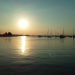 Sunrise over Annapolis Harbor from Schooner Woodwind Boat & Breakfast