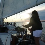 Sailing the Schooner Woodwind at sunset!