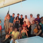 Chris and Kristin surprise proposal aboard Woodwind