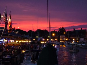 A great view from Woodwind's slip at the Marriott Dock!