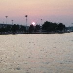 Naval Academy Sunset from Schooner Woodwind