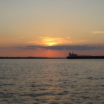 Sailing into the sunset on the Chesapeake Bay
