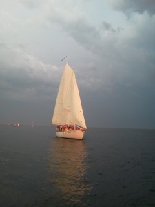Woodwind II sailing into the sunset Woodwind II sailing into the sunset
