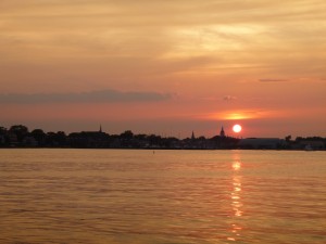 Beautiful sunset over the Annapolis City Skyline Beautiful sunset over the Annapolis City Skyline