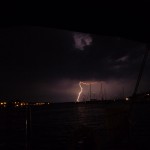 Lightning over Greenbury Point