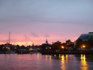 Sunset over Annapolis City Skyline Sunset over Annapolis City Skyline
