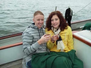 This couple got engaged the day before This couple got engaged the day before