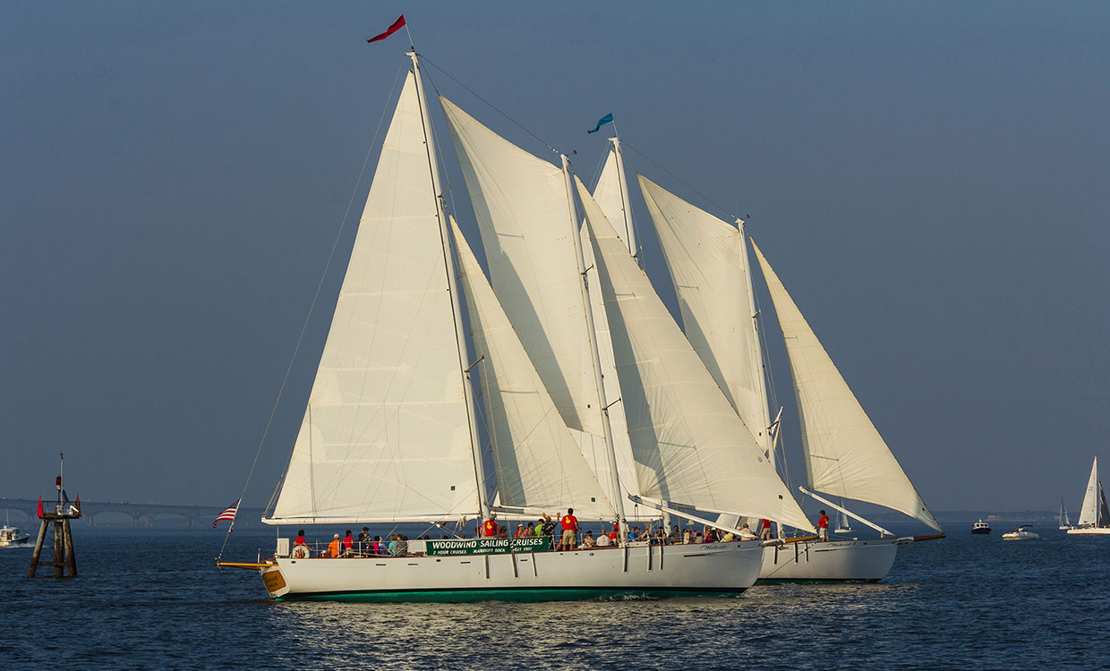 Annapolis Sailing Cruises around the Chesapeake Bay aboard the Schooner