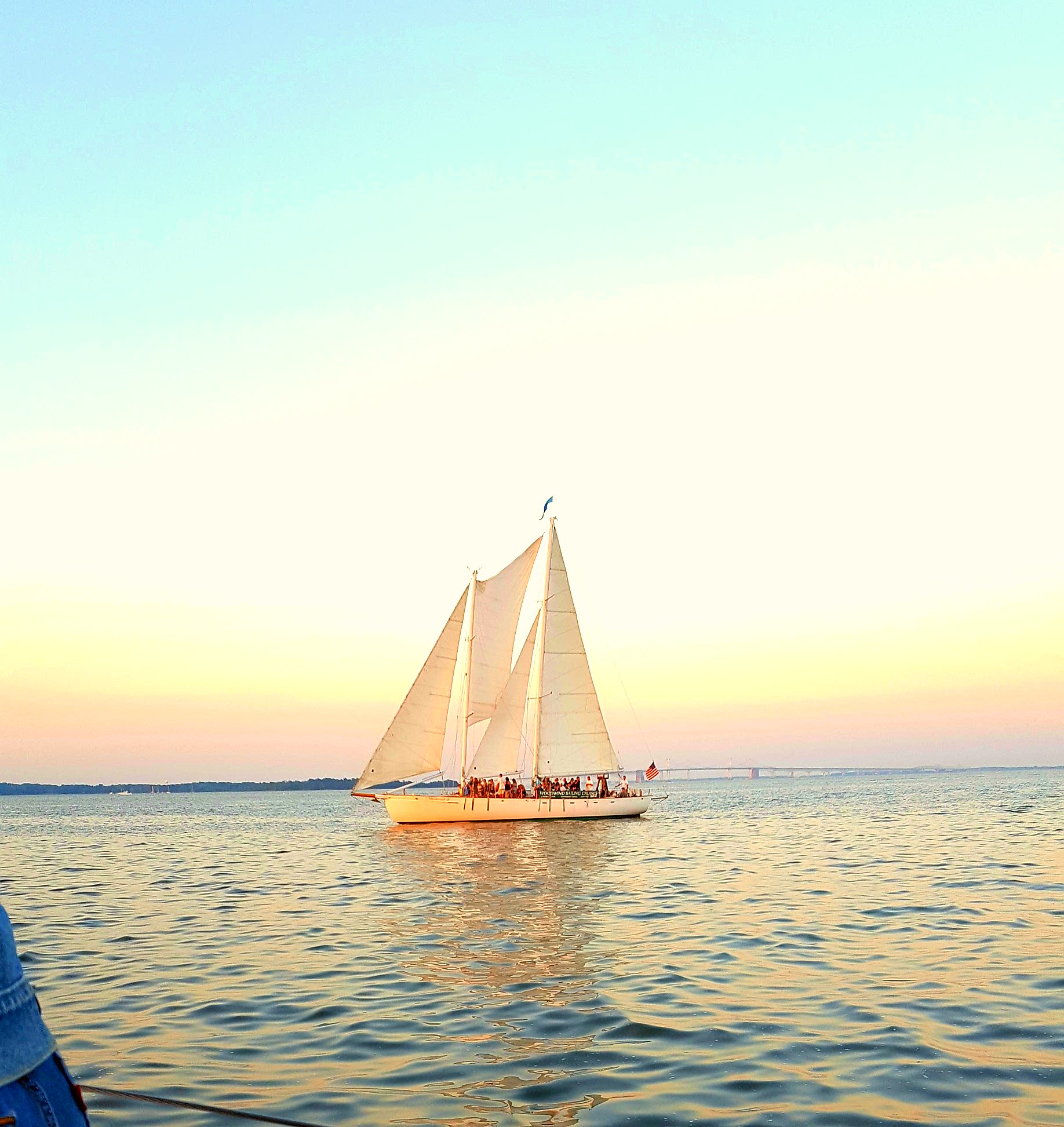 Beautiful Evening For Sailing Schooner Woodwind